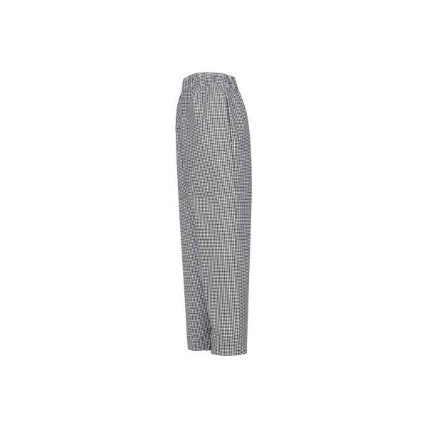 Vf Imagewear Chef Designs Baggy Chef Pants, Black & White Check, Polyester/Cotton, S 5360BWRGS - main